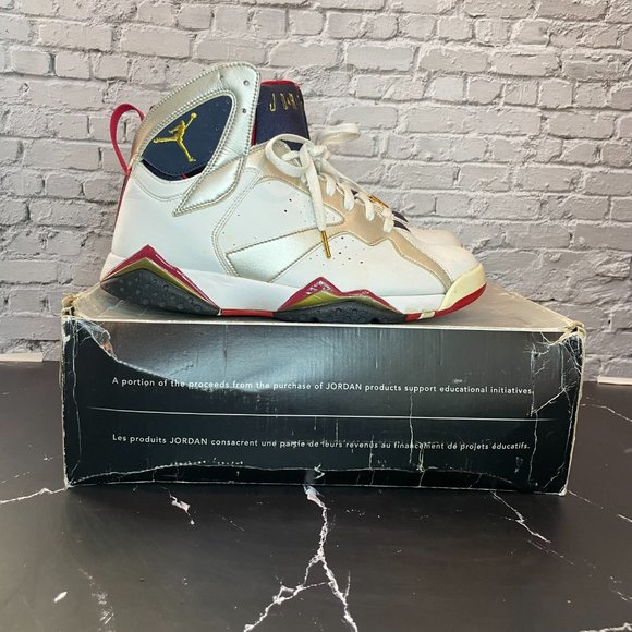 Size 11 - Air Jordan 7 Retro 'Olympic' (2004) - 304775 171 - White - Picture 4 of 6